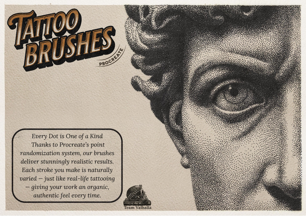 Procreate Tattoo Brush Set: 280+ Custom Brushes (Digital Download)