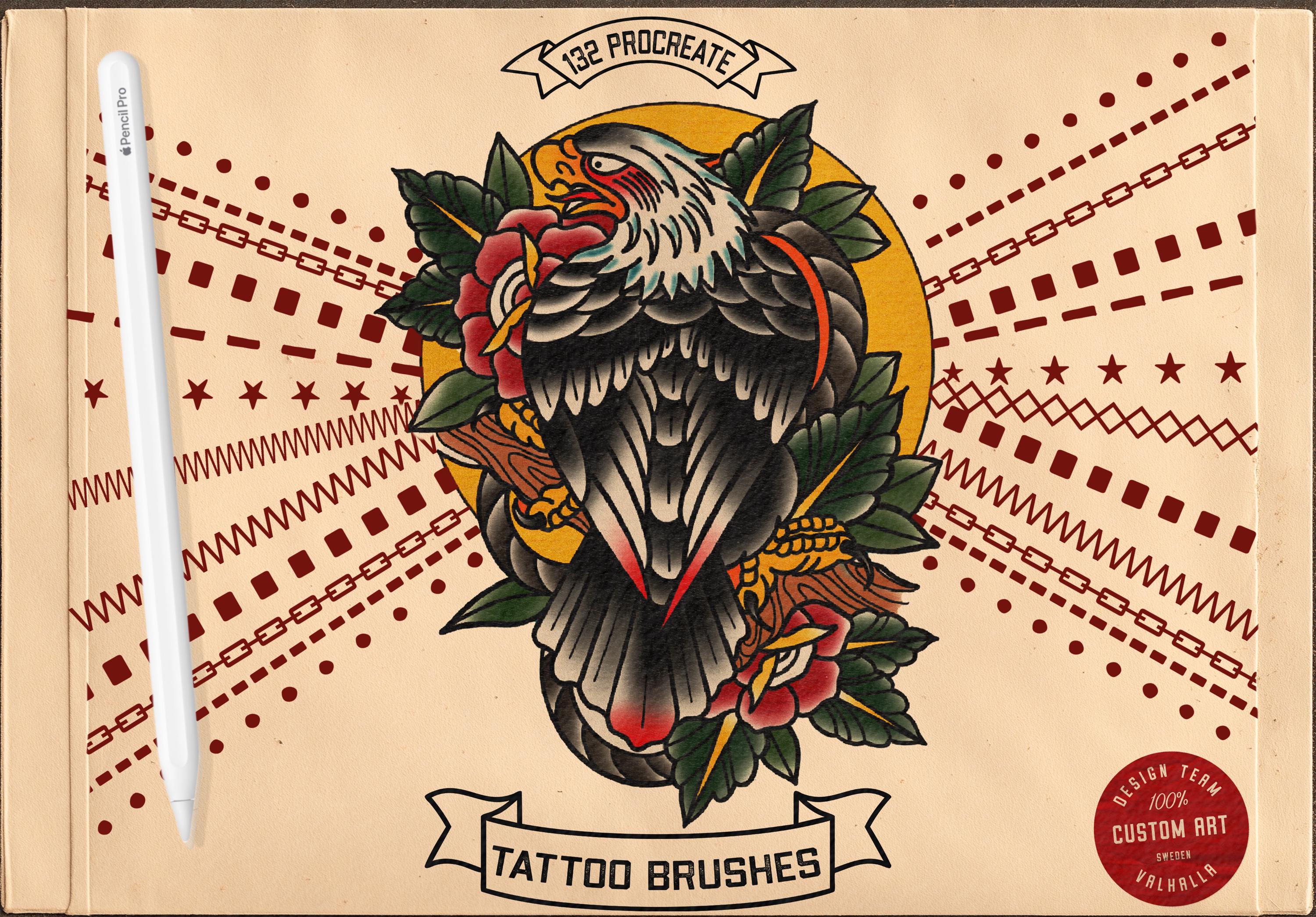 Procreate Tattoo Brush Set: 280+ Custom Brushes (Digital Download)
