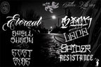 Tattoo Lettering made easy. XL ~ Tattoo fonts X ~ over 500 stamps!