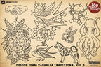 Traditional Tattoo Procreate Stamp brushes, Vol. 5, 100 Designs (Digital Download) studio stencils