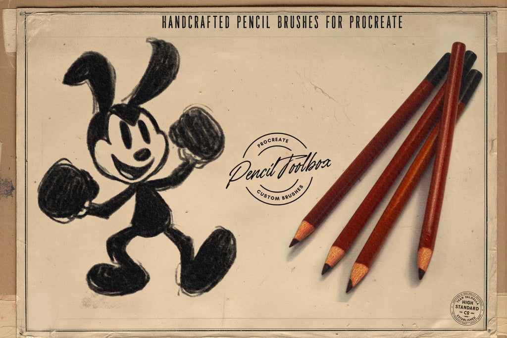 Procreate, The Pencil Toolbox, authentic custom built brushes for Procreate