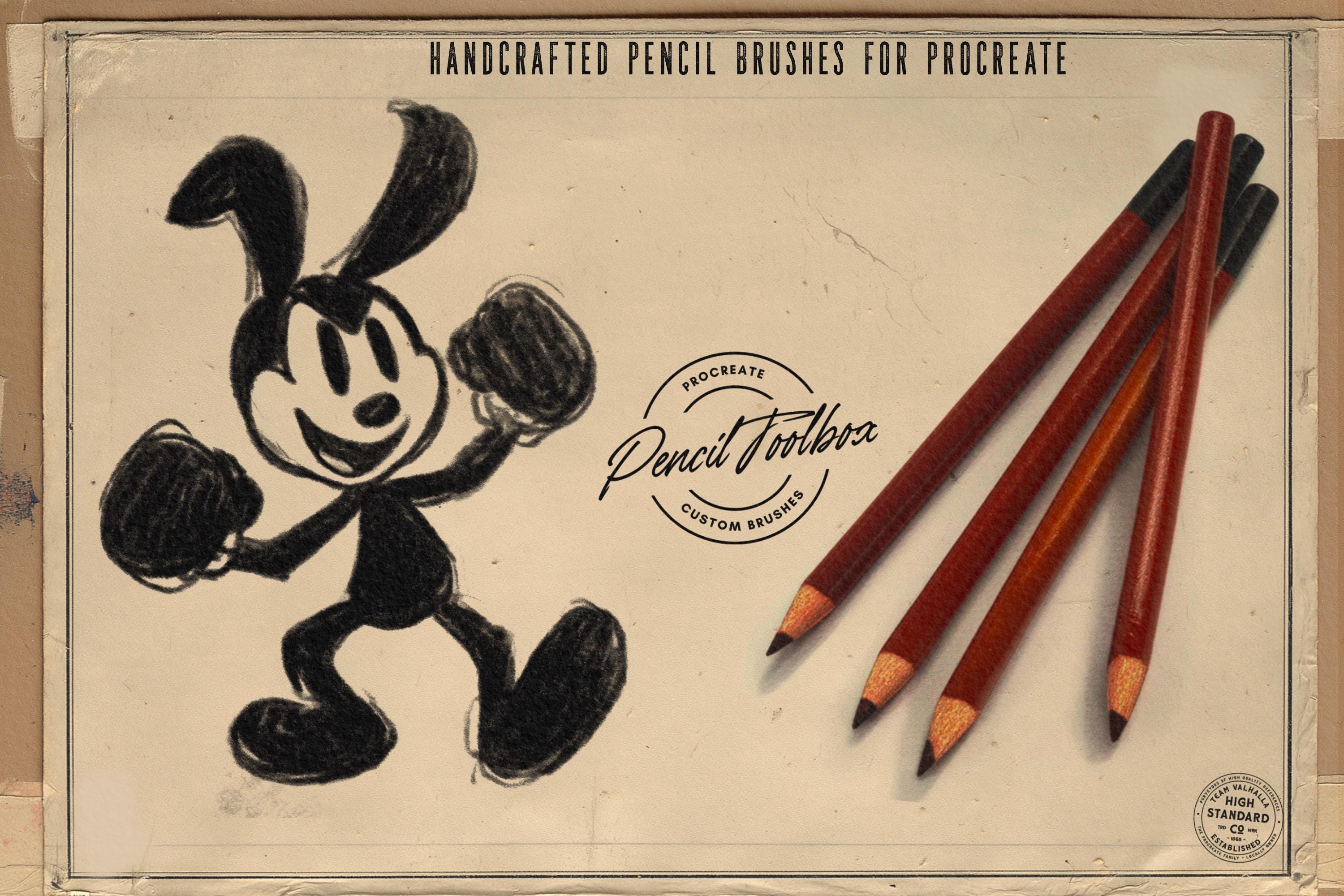 Procreate, The Pencil Toolbox, authentic custom built brushes for Procreate