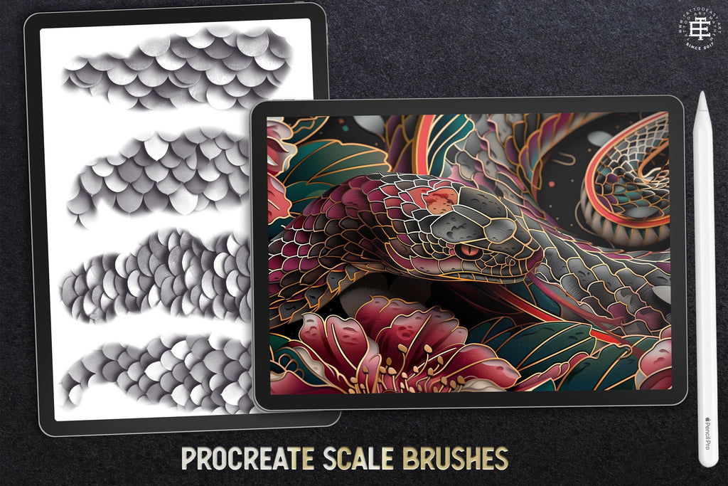 Scale Brushes & Textures ~ Texturemania ~ custom brushes for Procreate