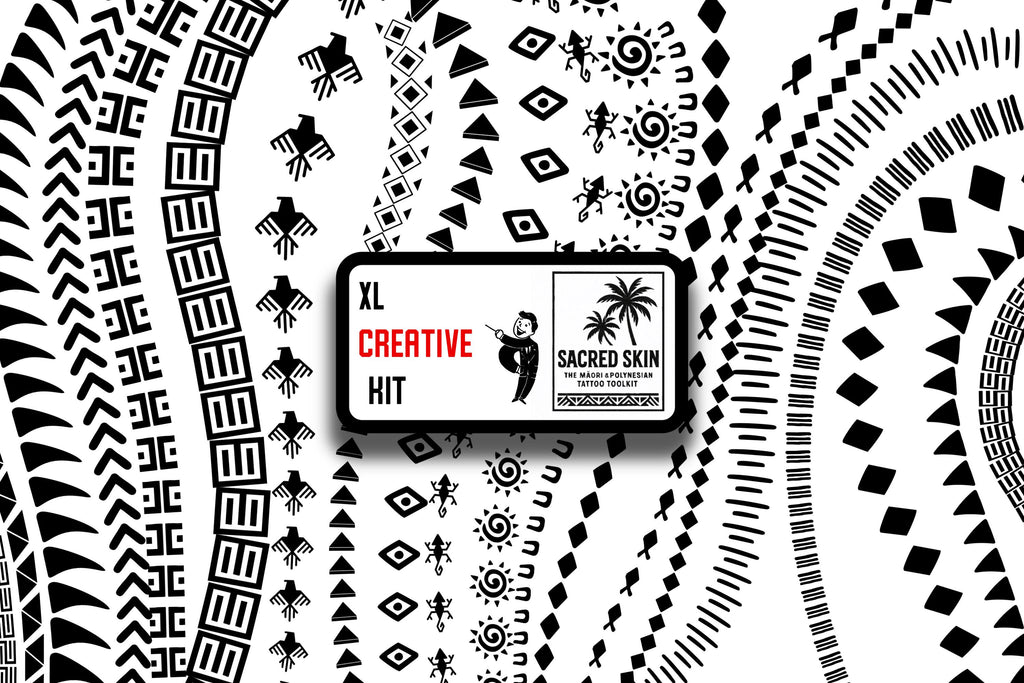 Procreate Tattoo Brushes: Polynesian & Maori Tribal Art Stamps + PNG Bundle
