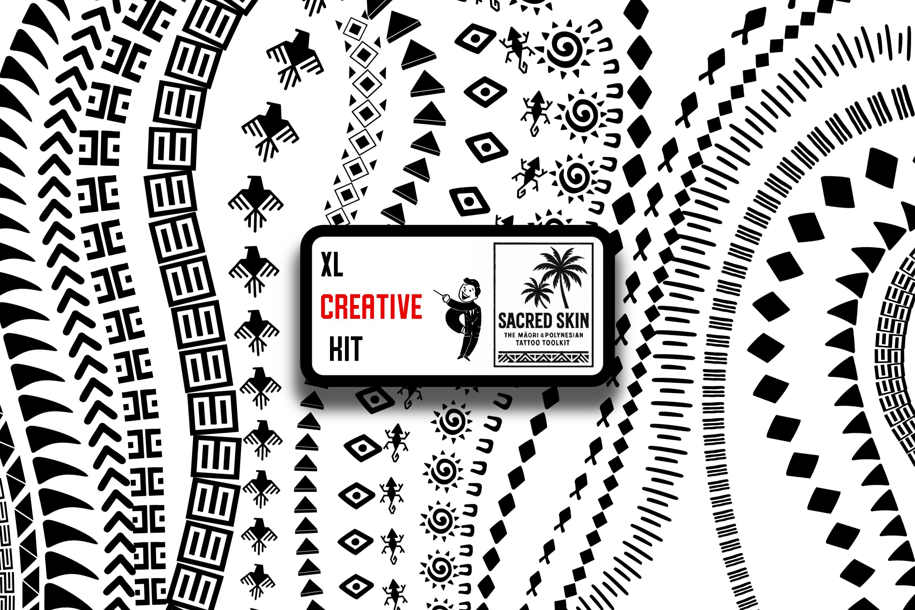 Procreate Tattoo Brushes: Polynesian & Maori Tribal Art Stamps + PNG Bundle
