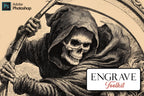 Engraving Photoshop Brushes: 100+ Custom Textures Bundle