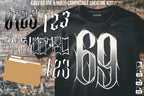 Tattoo Number Design Kit: Procreate Stamps, Brushes & Flash Art (PNG, SVG, EPS Designs)