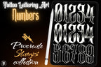 Tattoo Number Design Kit: Procreate Stamps, Brushes & Flash Art (PNG, SVG, EPS Designs)