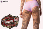 Traditional Tattoo Flower Procreate Stamps: Vintage Flash Art Designs (PNG, SVG, EPS)