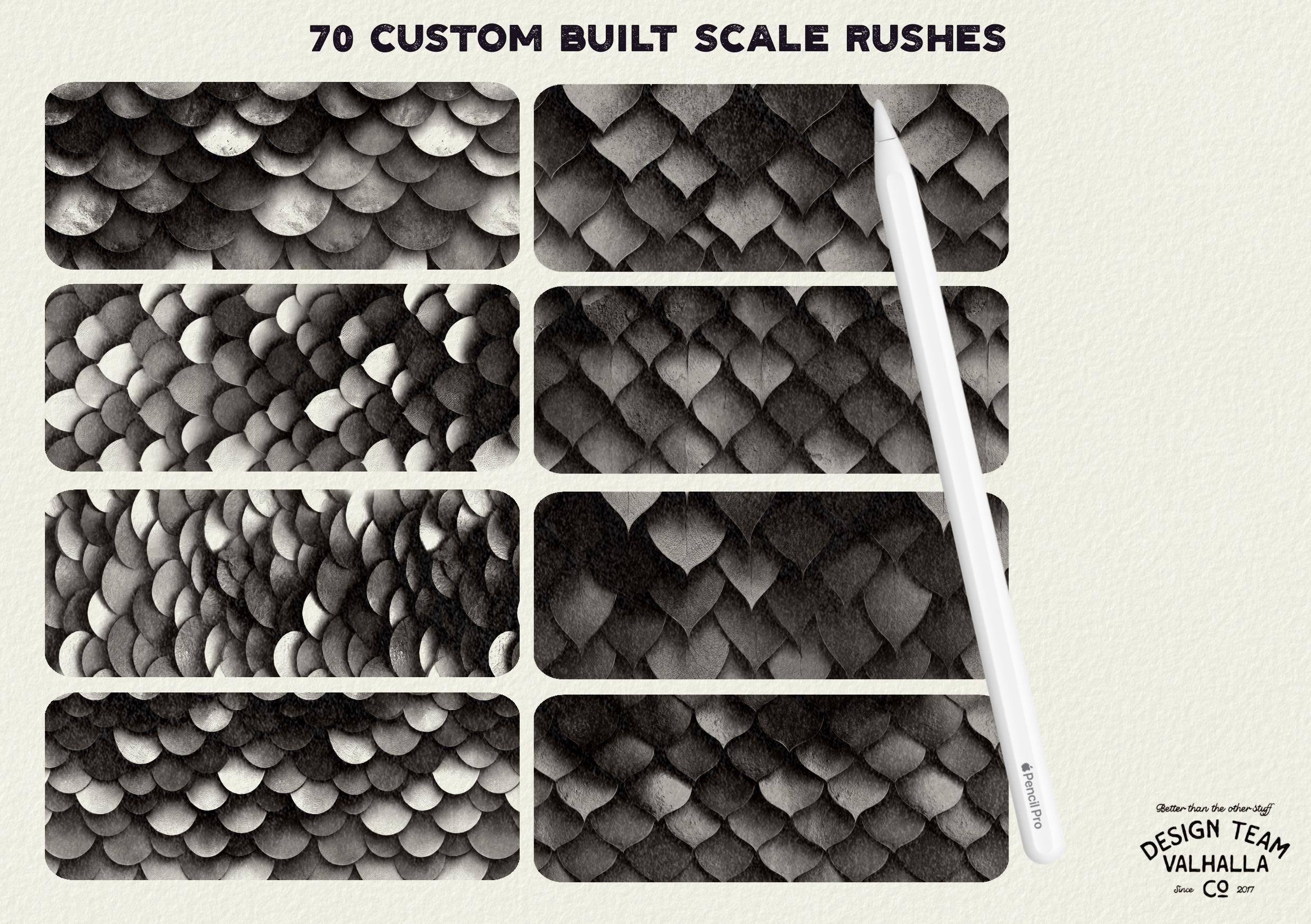 Scale Brushes & Textures ~ Texturemania ~ custom brushes for Procreate