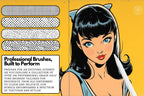 Procreate, 101 Halftones, unique halftone textured brush bundle for Procreate, 100% custom work