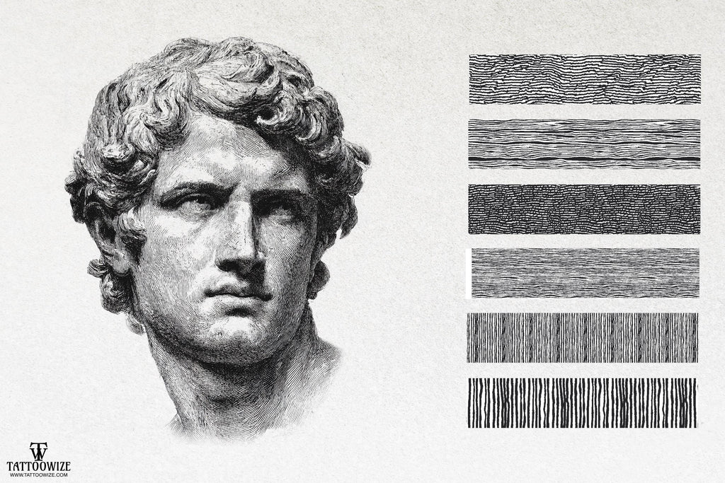 Engraving Photoshop Brushes: 100+ Custom Textures Bundle