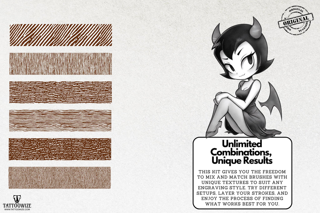 Engraving Photoshop Brushes: 100+ Custom Textures Bundle