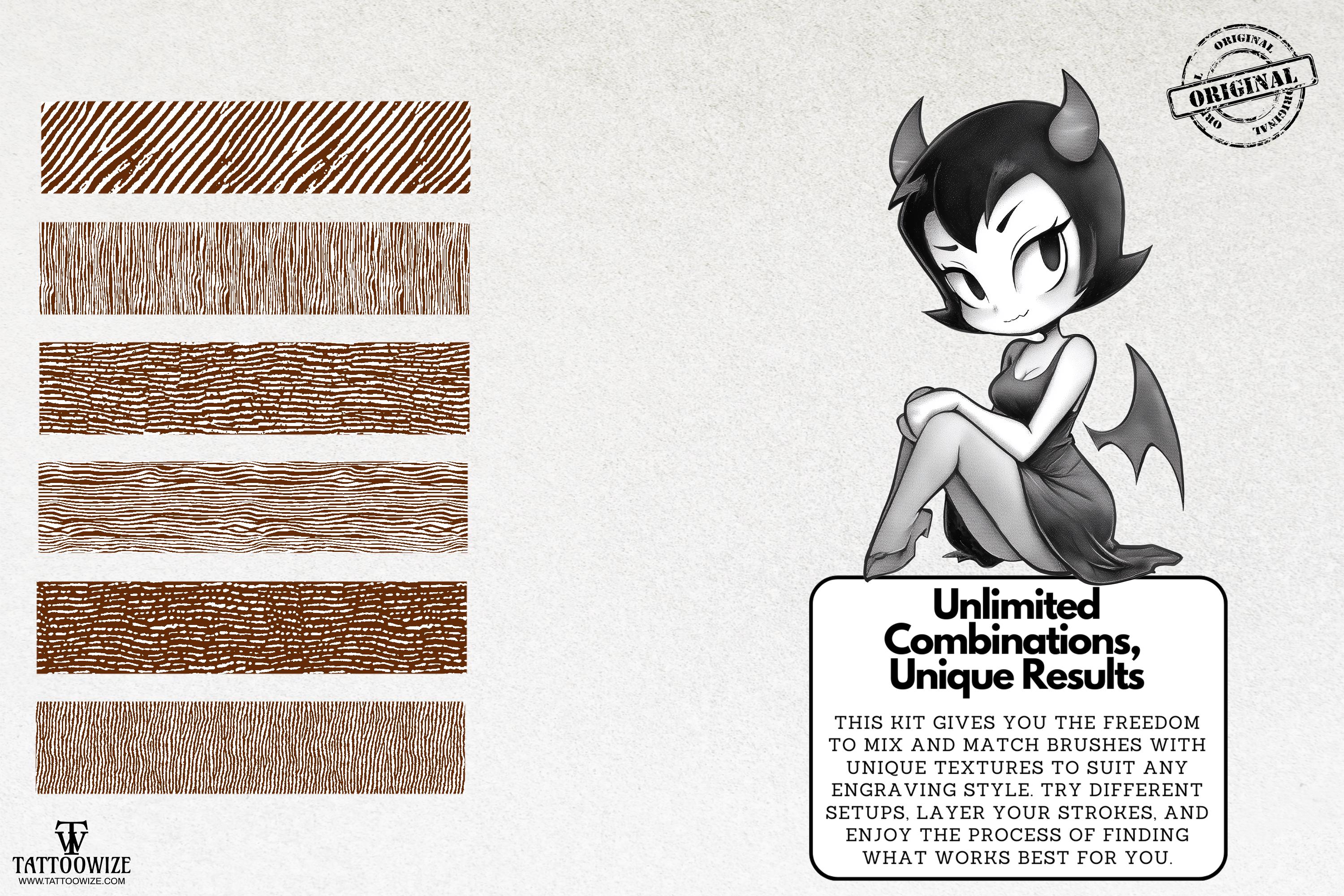 Engraving Photoshop Brushes: 100+ Custom Textures Bundle