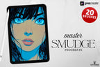 Procreate Smudge Brushes – 20 Blender, Watercolor & Texture Tools | Digital Painting, Ink Effects