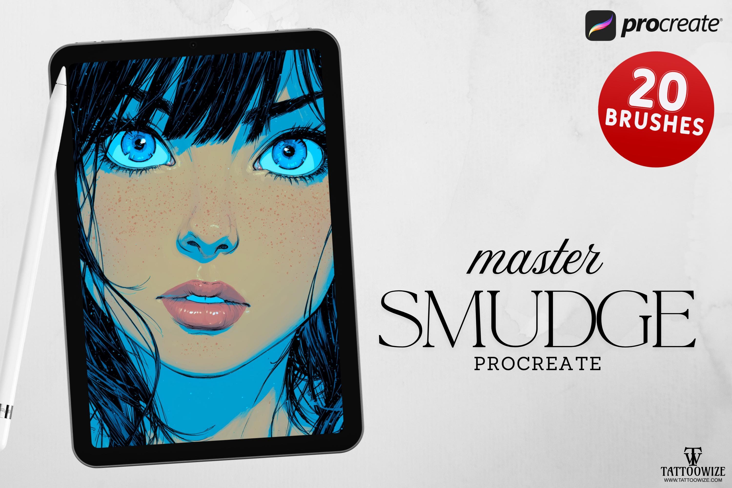Procreate Smudge Brushes – 20 Blender, Watercolor & Texture Tools | Digital Painting, Ink Effects