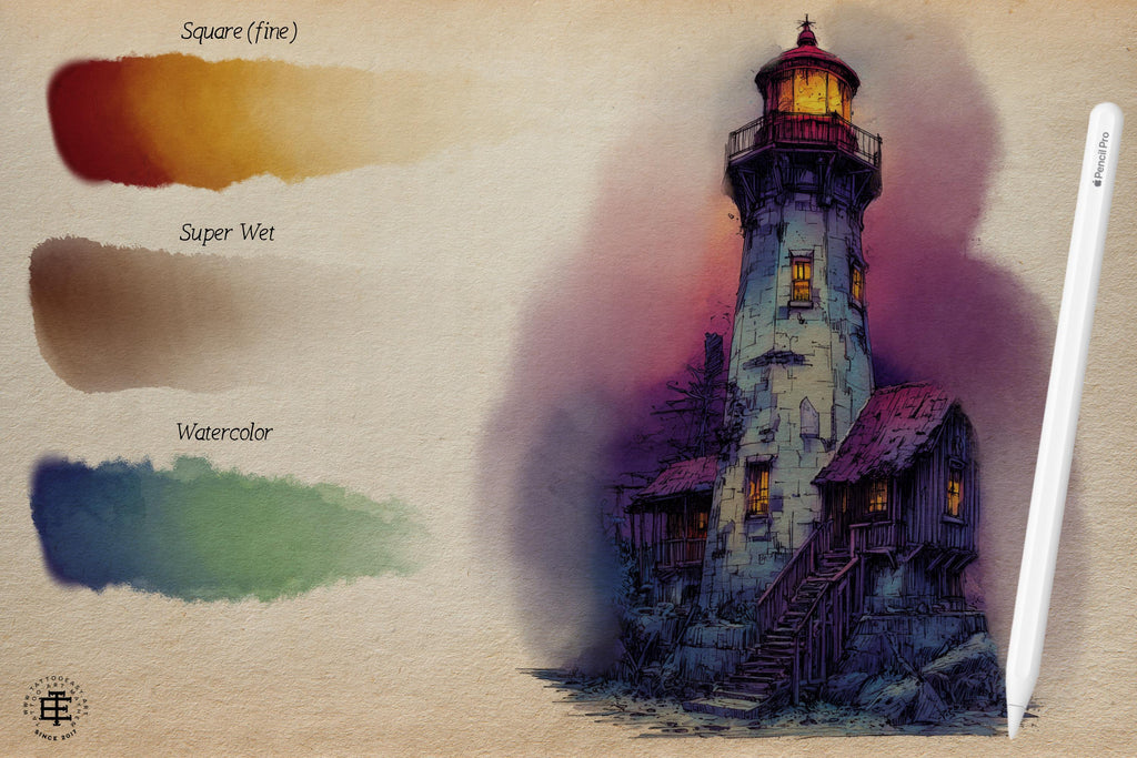 Procreate Smudge Brushes – 20 Blender, Watercolor & Texture Tools | Digital Painting, Ink Effects