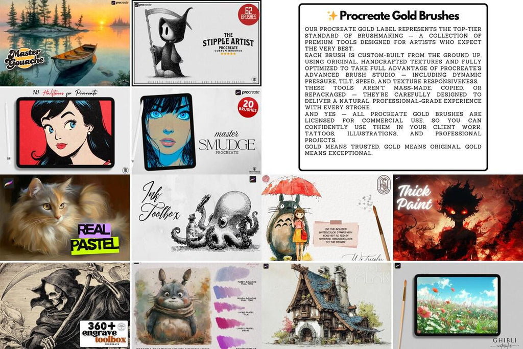 The ULTIMATE Procreate Brush Bundle 15,000+ Artist-Grade Tools