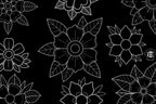 Traditional Tattoo Flowers 2 | 106 files – Procreate Stamps | Old School Clipart – PNG, SVG, EPS