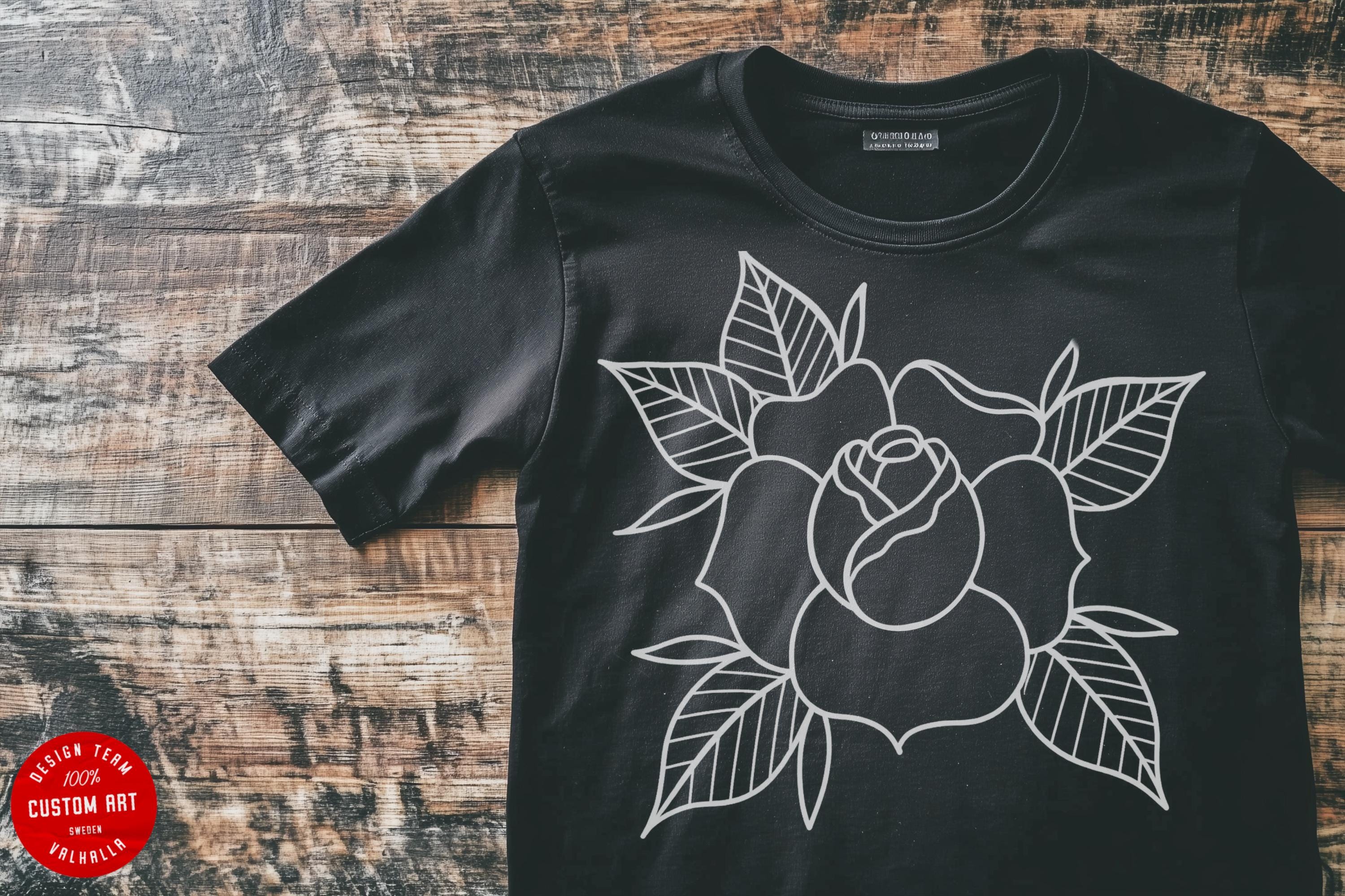 Traditional Roses Tattoo Stencils 100+ files: Procreate & PNG SVG EPS