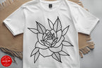 Traditional Roses Tattoo Stencils 100+ files: Procreate & PNG SVG EPS