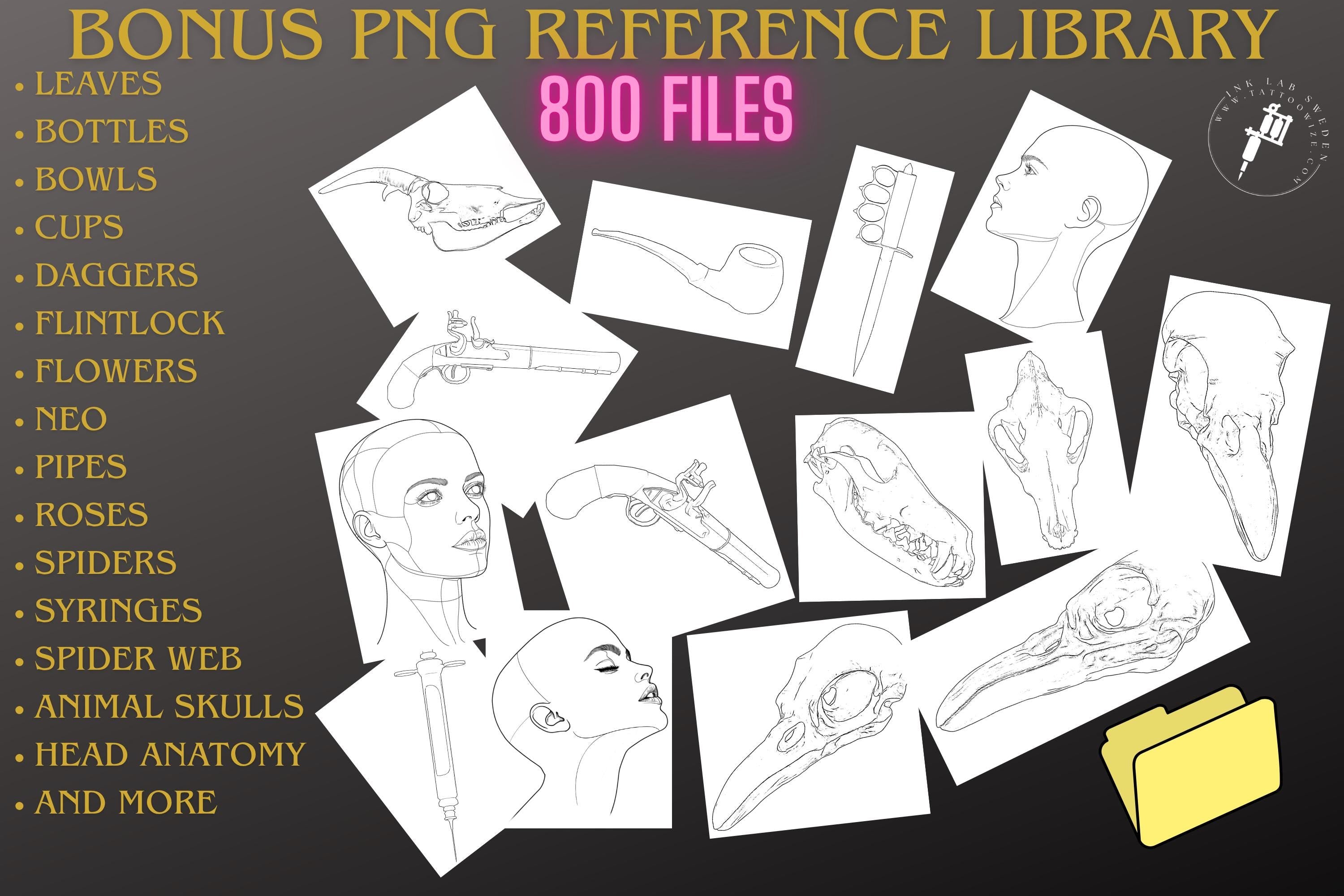 Procreate Tattoo Stamps Brush Set: 3000+ Artist Essentials - PNG & Brushes