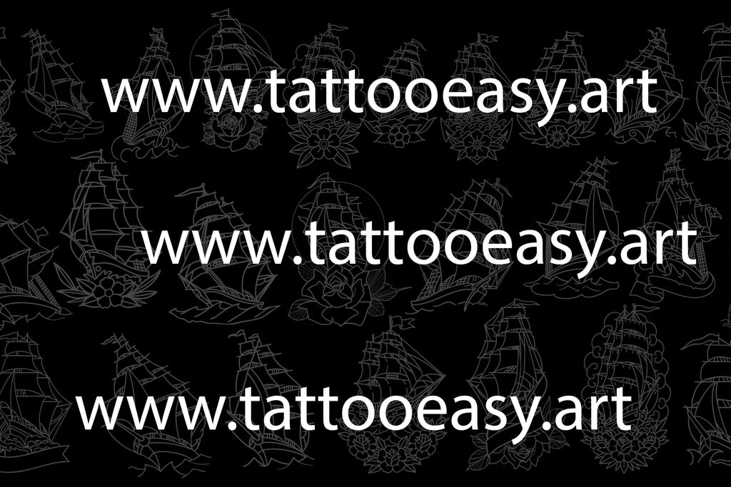 Traditional Tattoo Stencils - 100 files | Procreate Stamp Brushes PNG EPS SVG
