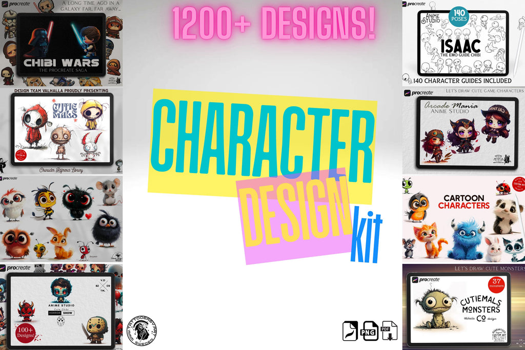 The Ultimate Character Design Kit – 1200+ Fun Ideas for Artists!