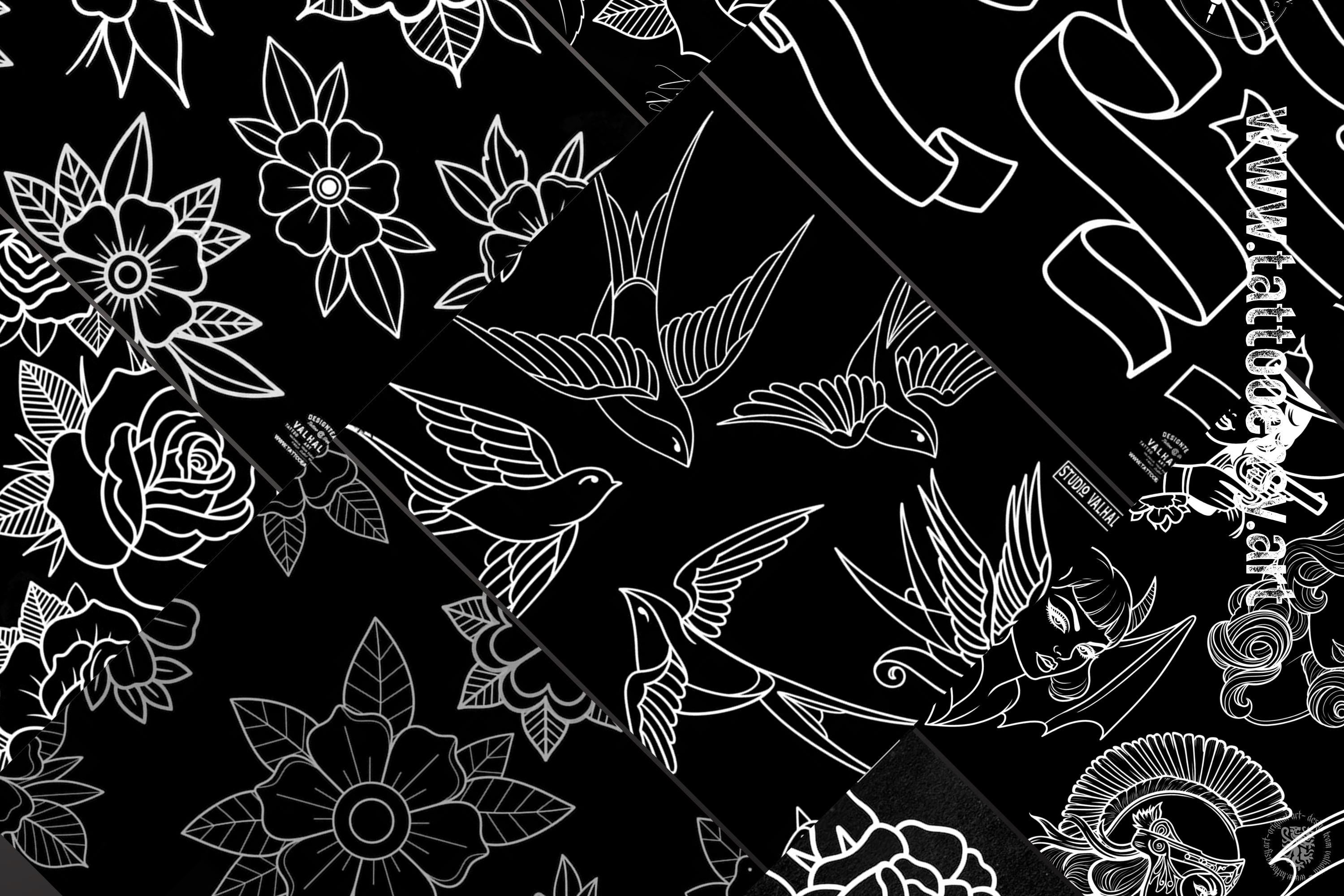 The Traditional Tattoo Artist - 1600+, Procreate & PNG custom made creative design kit!