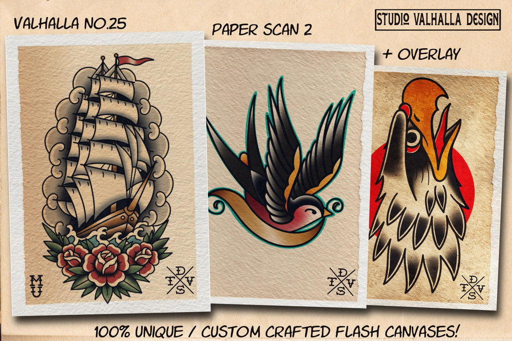 The Traditional Tattoo Artist 2 - 1000+ files, PNG, SVG & EPS Procreate/Photoshop Stencils