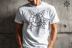 Traditional Tattoo Roses, 42 custom Procreate Stamps, artists reference library