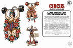 Procreate, png & PDF Tattoo Stamp Brushes, The Circus (100+ Designs) - (Digital Download)