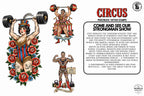 Procreate, png & PDF Tattoo Stamp Brushes, The Circus (100+ Designs) - (Digital Download)