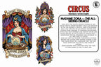 Procreate, png & PDF Tattoo Stamp Brushes, The Circus (100+ Designs) - (Digital Download)