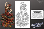 Procreate Tattoo Stamp Brushes, Traditional ladies vol.2 ~ 70 designs