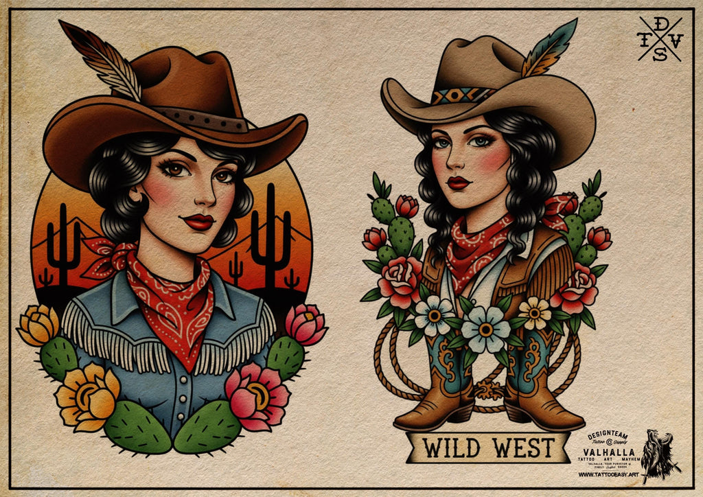 Procreate, Traditional Ladies vol.4 & vol.5 ~ 50+ custom designs made in Sweden - original art