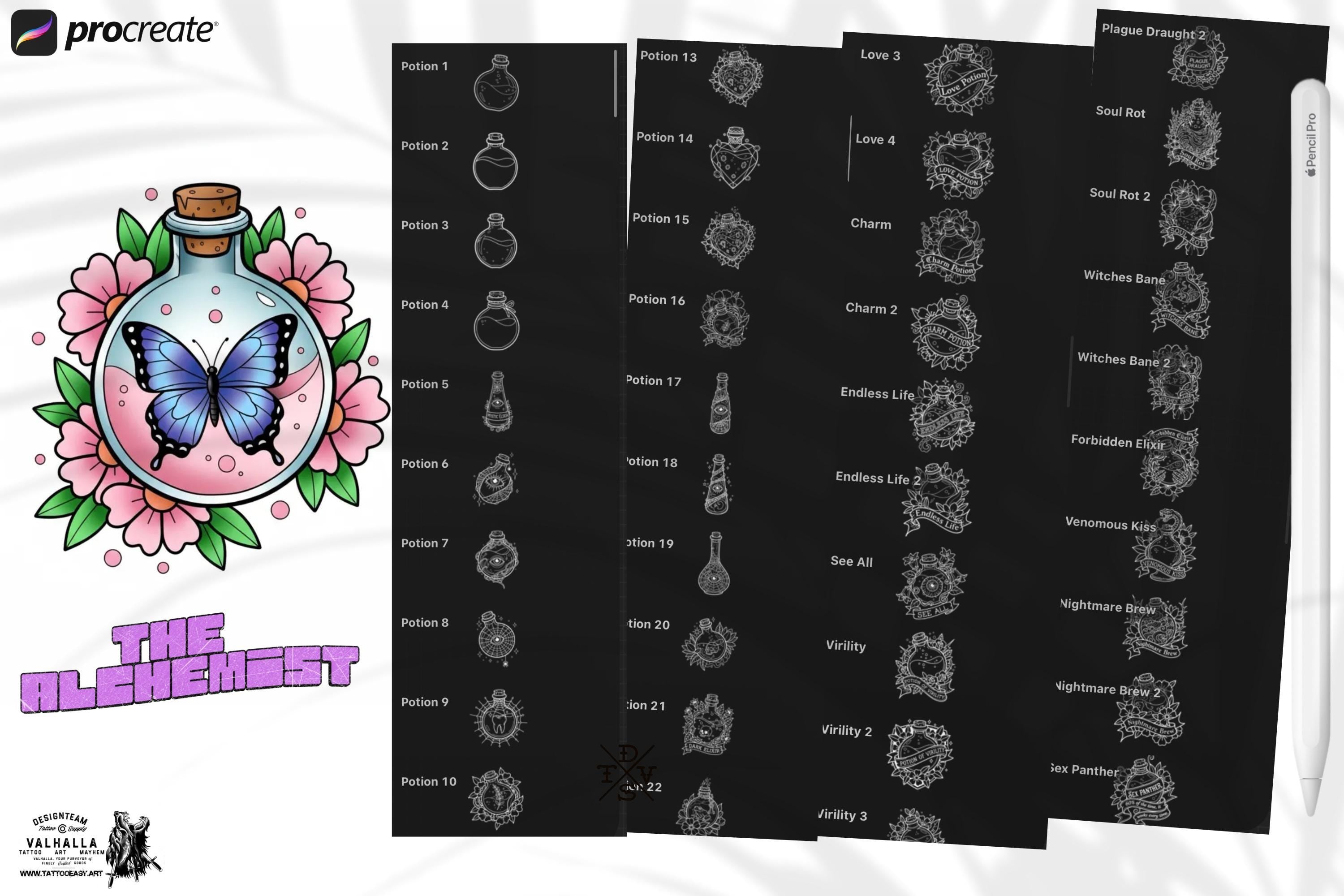 Procreate, The Alchemist 2 (100+ Designs)