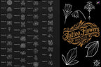 Neo-traditional flowers vol.2 - 100+ custom designs, digital download Procreate/Photoshop Stencils