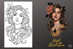 Neo-traditional Stencils vol.2 - custom art, (digital download) 100+ Procreate stamp brushes