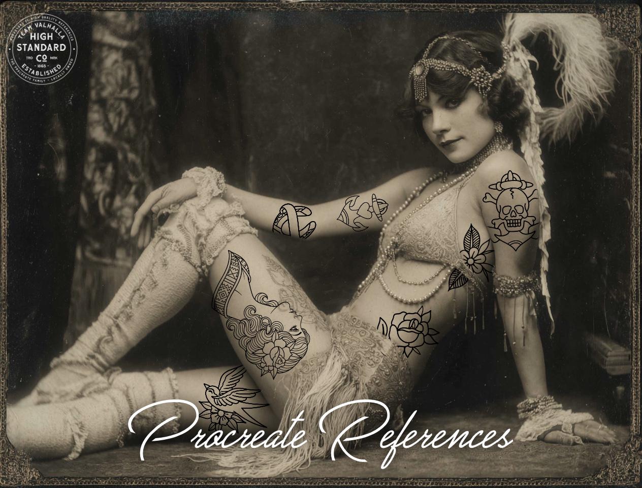 Traditional 1 230+ tattoos, traditional references (digital download)