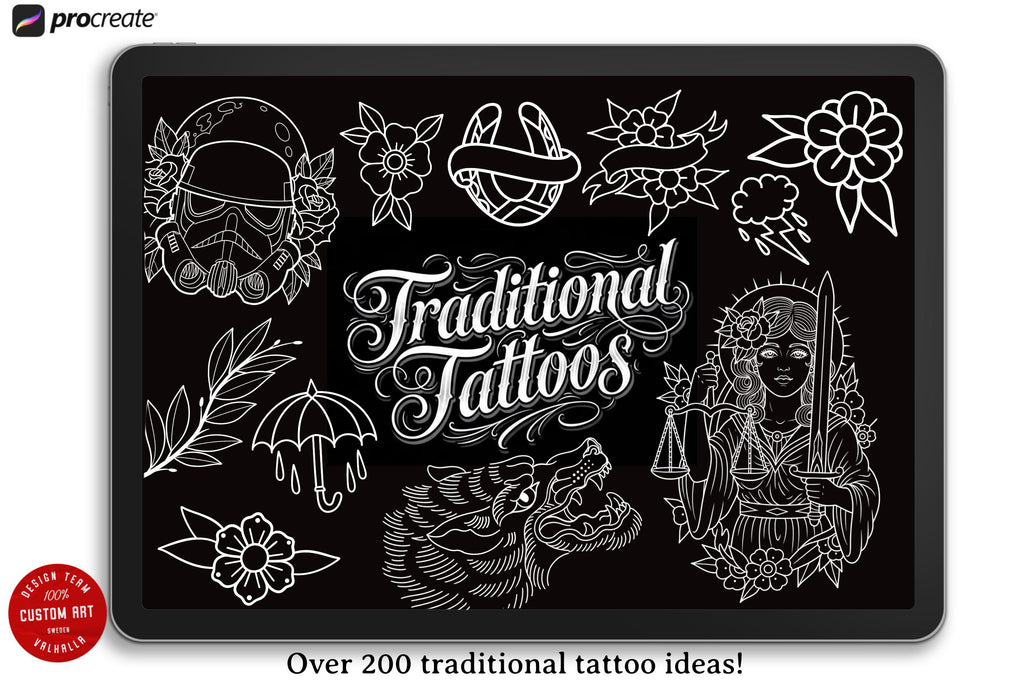 Traditional 1 230+ tattoos, traditional references (digital download)