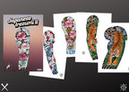Japanese Traditional Sleeves, 4 irezumi bundles, sleeve stencils, Pdf, png & Procreate design bundle