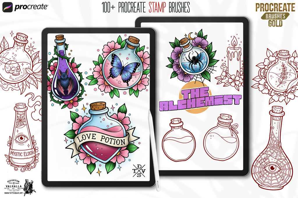 Procreate, The Alchemist 2 (100+ Designs)