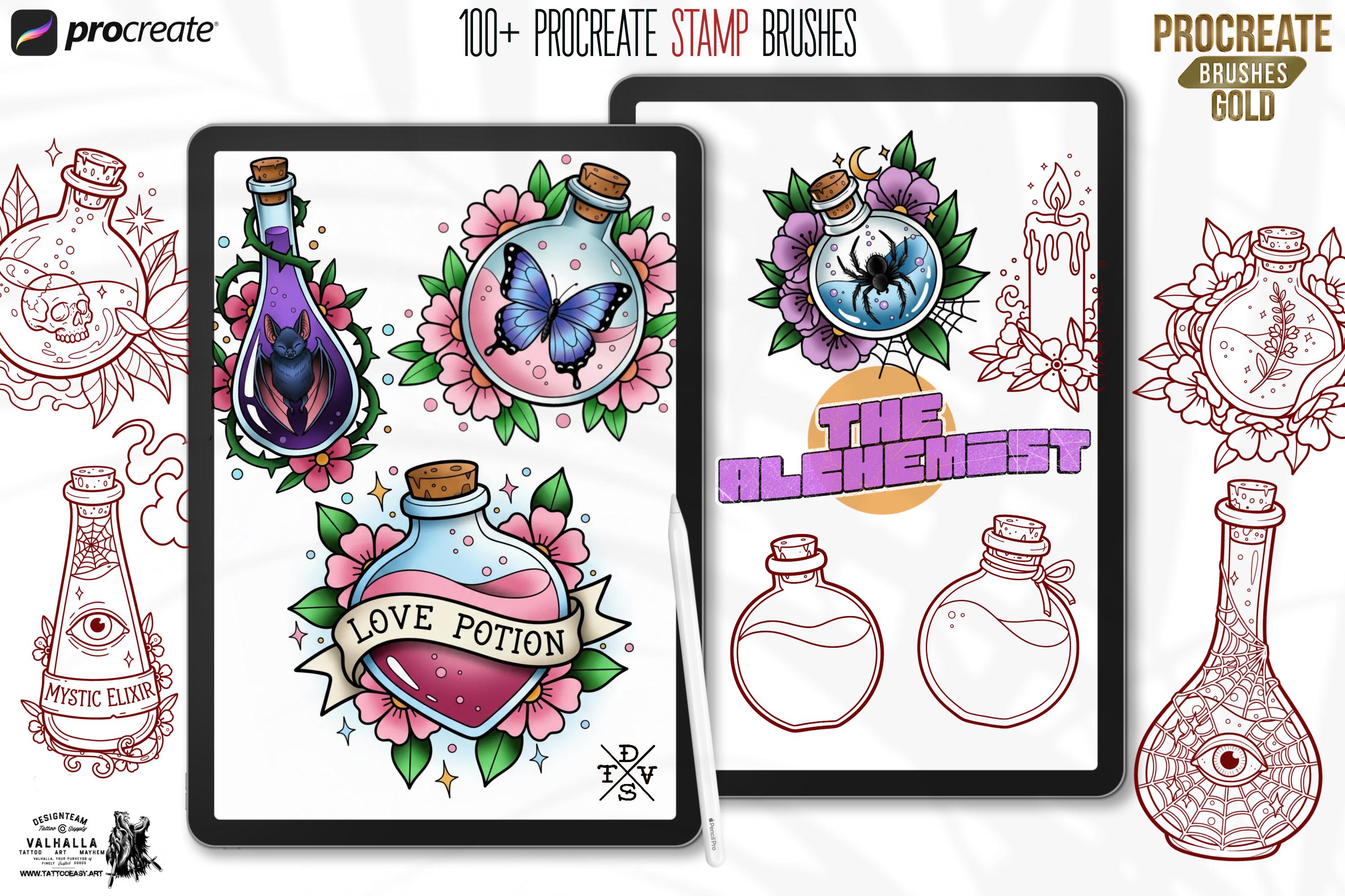 Procreate, The Alchemist 2 (100+ Designs)