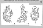 PDF, Tattoo Flash–Based Coloring Exercises vol.1 (Digital Download) 100 pages