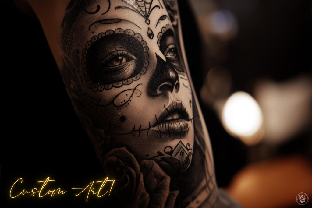 Neo-Traditional Tattoo References, Procreate Stamps & Flash Art, Procreate/Photoshop 300+