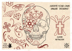 Sugar skulls, Creative bundle for Procreate, Construction kit Día de los Muertos