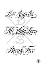 PDF, Chicano vol.1 & vol.2, Tattoo lettering art (Digital Download) e-book 200+ custom designs