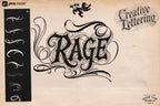 Blackletter Procreate Stamp Brushes | Gothic Tattoo Lettering Design Kit