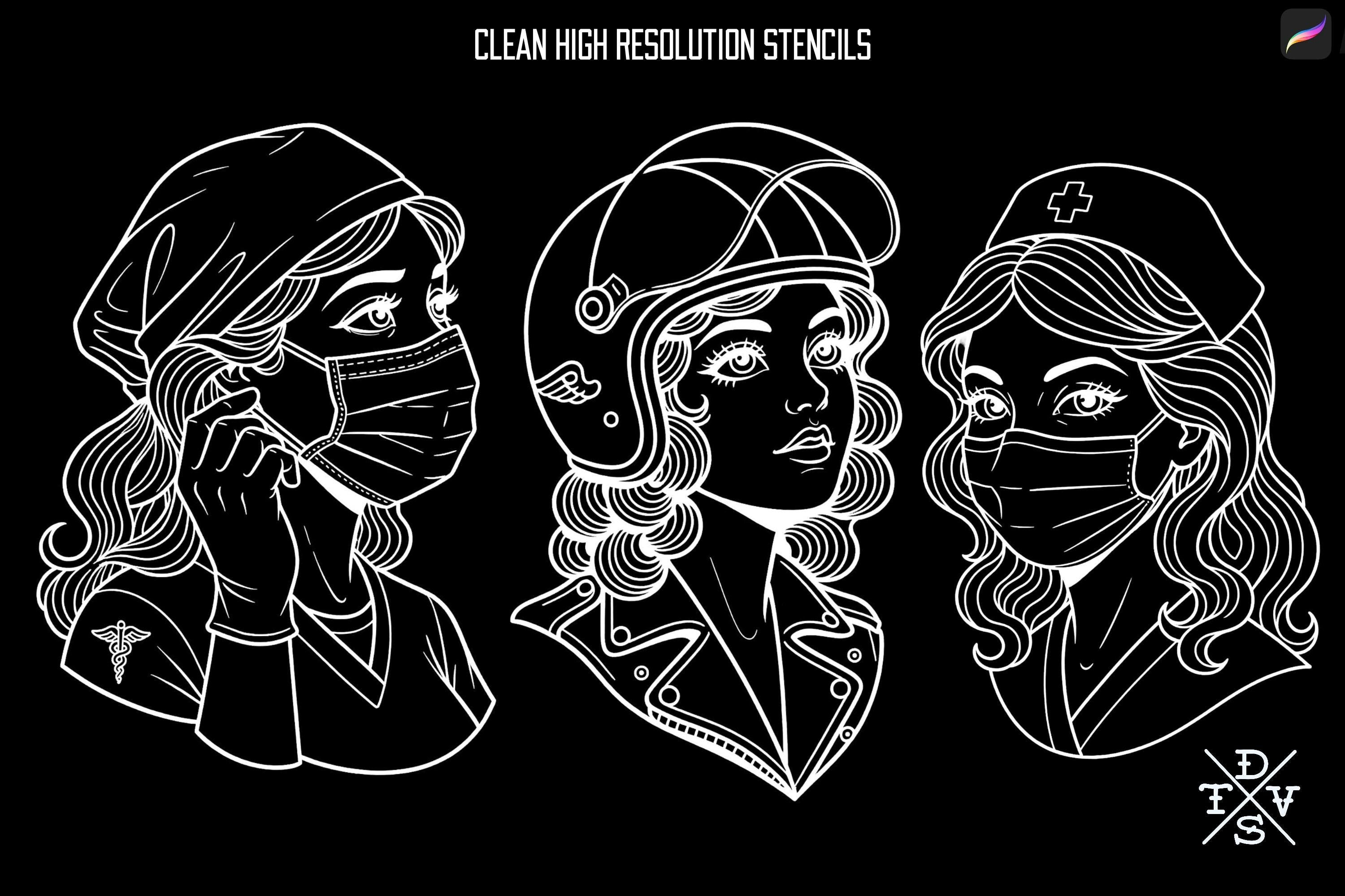 Traditional ladies volume 3, tattoo flash art 85 ladies